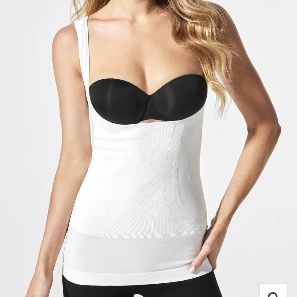 Blanqi Underbust Nursing Tank White Sz L NWT